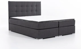 Manželská posteľ Boxspring 180 cm Irma 01 (čierna). Akcia -20%. Vlastná spoľahlivá doprava až k Vám domov. 1044598