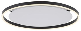 Stropné svietidlo tmavosivé 60 cm vrátane LED 3-stupňové stmievateľné - Zlatan