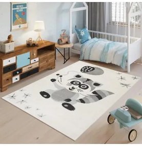 Sivý koberec s obrázkom pre deti