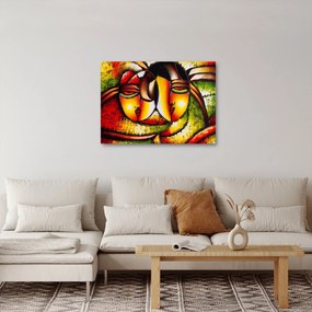 Obraz - Olejomaľba, abstraktné tváre (70x50 cm)