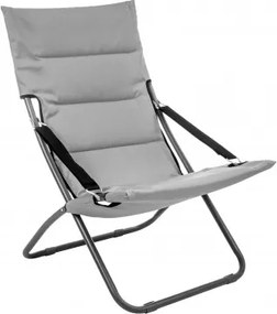 MI Plážové ležadlo VERDE sivé