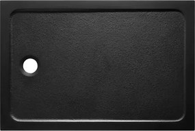 Sprchová vanička obdĺžniková SAT Project 100x90 cm liaty mramor čierna SATSVPRO10090CA