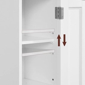 Kúpeľňová skrinka Houseland TEIS biela