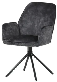 Jedálenská stolička Autronic 59x90 cm čierna látka HC-511 BK4