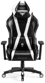 Herné kreslo Diablo X-Horn 2.0 Normal Size, čierno-biele