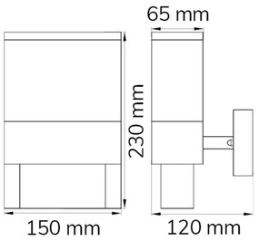 Wofi 12227 - LED Domové číslo DIEGO LED/10,5W/230V 3000K IP54