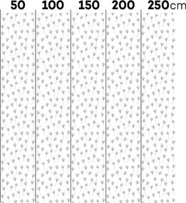 Tapeta sedmokrásky bielo šedá 280×50 cm