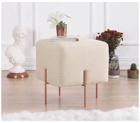 Krémový taburet Copper – Artie