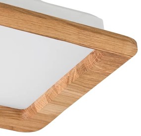 LED Podhľadové svietidlo WOODY SPOT LED/17W/230V 3000K dub 18,5x18,5 cm