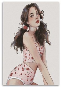 Gario Obraz na plátne Čerešňová súprava - Vivian Lihonde Rozmery: 60 x 90 cm