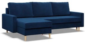 Rohová rozkladacia sedačka BLANK Elegant granátová