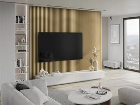 Mexen Lam-B, akustické stenové lamely 275 × 30 cm, HDF doska 4 mm, technická dyha, bambus prírodný, S100-275307-3015-011