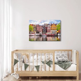 Obraz - Amsterdam, tanečné domy (90x60 cm)