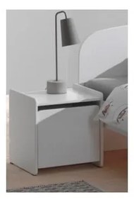 Biely detský nočný stolík Vipack Kiddy