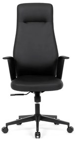 Autronic BONTEC Kancelárske kreslo, hojdací mechanizmus, čierna ekokoža, KA-T8325 BK Farba: Čierna