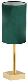 Argon 8108 - Stolná lampa ABRUZZO 1xE14/7W/230V mosadz/zelená