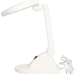 Nedis MAGLE1WT - LED stolná lampa s lupou LED/6W/230V biela