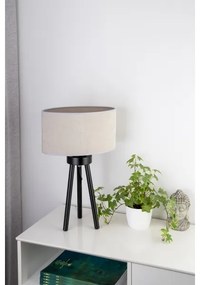 Duolla - Stolná lampa OVAL 1xE27/15W/230V pr. 30 cm šedá