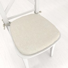 Biante Oblý podsedák BKW-207 Pieskový žíhaný - 39x37x3 cm