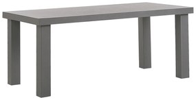 Záhradná betónová súprava stola s lavicami a stoličkami sivá TARANTO Beliani