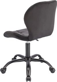 Kancelárska stolička ENDO zamatová, čierna