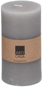 Sviečka Arti Casa, svetlosivá, 7 x 13 cm
