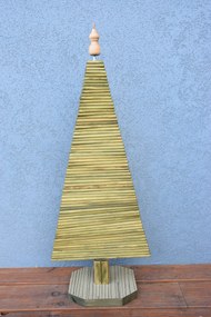 Drevený vianočný stromček - zelený