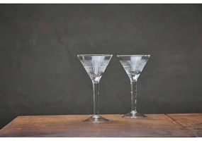 Súprava 4 koktejlových pohárov z recyklovaného skla Nkuku Mila