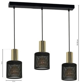 Luster na lanku ARES 3xE27/60W/230V