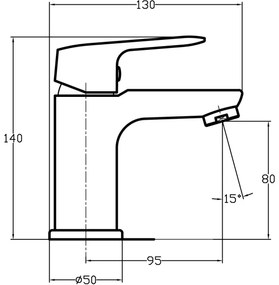Novaservis - Umývadlová batéria TITANIA COSMOS lesklý chróm