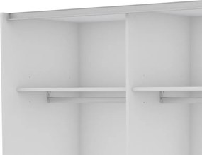 Šatníková skriňa Carlos 150/61 2D, biela, 150 cm