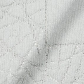 Dekorstudio Bavlnený kúpeľňový koberček NIKA s geometrickým vzorom - biely