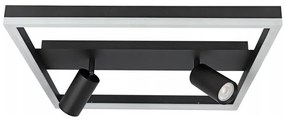 LED Stropné svietidlo LED/38W/230V + 2xGU10/30W čierna