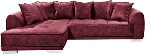 XXXLutz ROHOVÁ SEDAČKA, textil, bordová MID.YOU - Sedačky - 002220007703