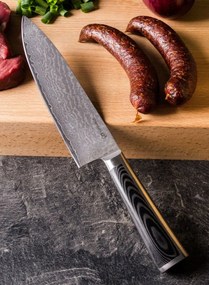 Súprava nožov G21 Damascus Premium v ​​bambusovom bloku, Box, 3 ks + brúsny kameň