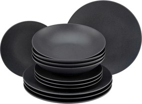 XXXLutz JEDÁLENSKÝ SERVIS Soft Touch Black 12-dielne Creatable - Online Only bytové doplnky - 007768050702