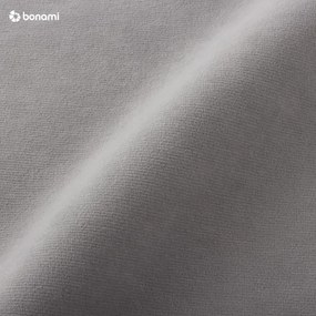 Svetlosivá zamatová rozkladacia rohová pohovka Miuform Stylish Stan, pravý roh