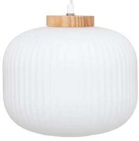 Atmosphera - Závesný luster na lanku TRAVIS 1xE27/25W/230V borovica