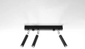 Bodové svietidlo Eyetech, 3x čierne kovové tienidlo, (možnosť polohovania)