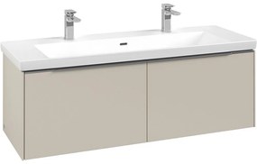 VILLEROY &amp; BOCH Subway 3.0 závesná skrinka pod umývadlo, 2 zásuvky, 1272 x 478 x 429 mm, Cashmere Grey, C60100VN