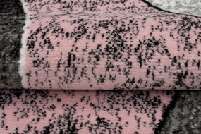 TA Koberec K857G PINK CHEAP PP EWL Sivý Obdĺžnikový Rozmer: 60x100 cm