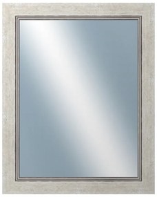 DANTIK - Zrkadlo v rámu, rozmer s rámom 40x50 cm z lišty CARRARA biela (2896)