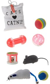 Sada hračiek pre mačky Cats catnip, 8 ks