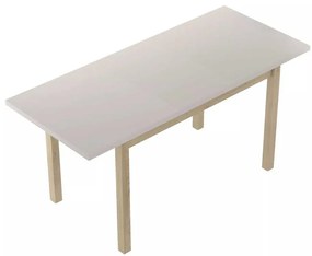 Jedálenský stôl Adam II 100 x 60 cm, krémová / dub cremona