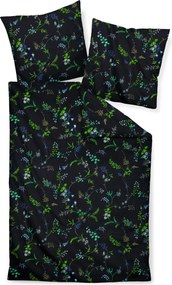 XXXLutz POSTEĽNÁ BIELIZEŇ, makosatén, hnedá, zelená, čierna, 135/200 cm Janine - Online Only bytové doplnky - 003361128401