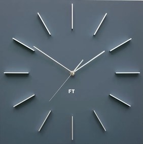 Dizajnové nástenné hodiny Future Time FT1010GY Square grey 40cm