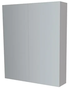 Mereo, Mereo Kúpeľňová zrkadlová skrinka 60 cm, galerka, 2 x dvierka, Multidecor, Arktická sivá, MER-CN798G62ARS1