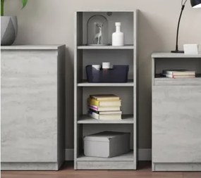 Polovysoký regál Carlos, sivý betón, šírka 40 cm%