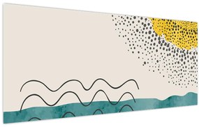 Obraz - Abstraktná maľba pláže N⁰1 (120x50 cm)