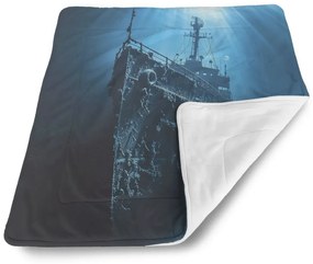 Sablio Deka pre bábätko Vrak lode na dne mora - 80x100 cm